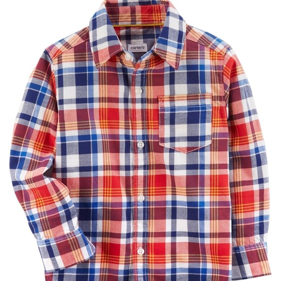Carter's Other - Carter's Plaid Twill Button-Front Shirt